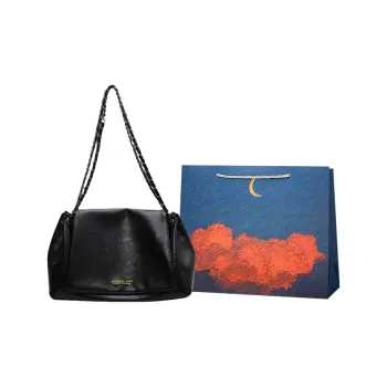 Elsvet PU Shoulder Bag Women's Light Brown/Black/Green