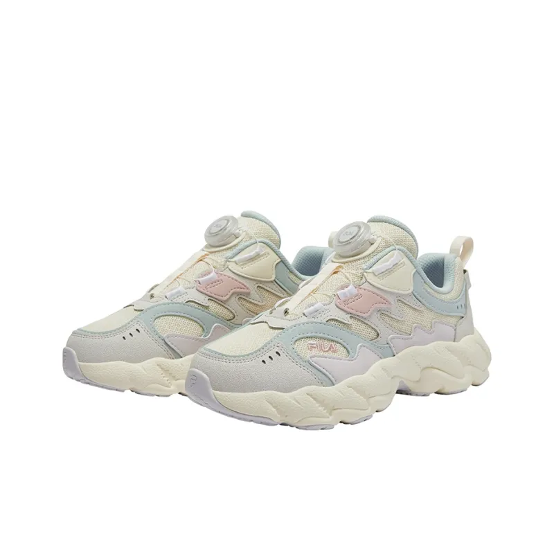 FILA KIDS BOA Kids' Running Shoes Milk White/Rain Mist Gray Unisex-2
