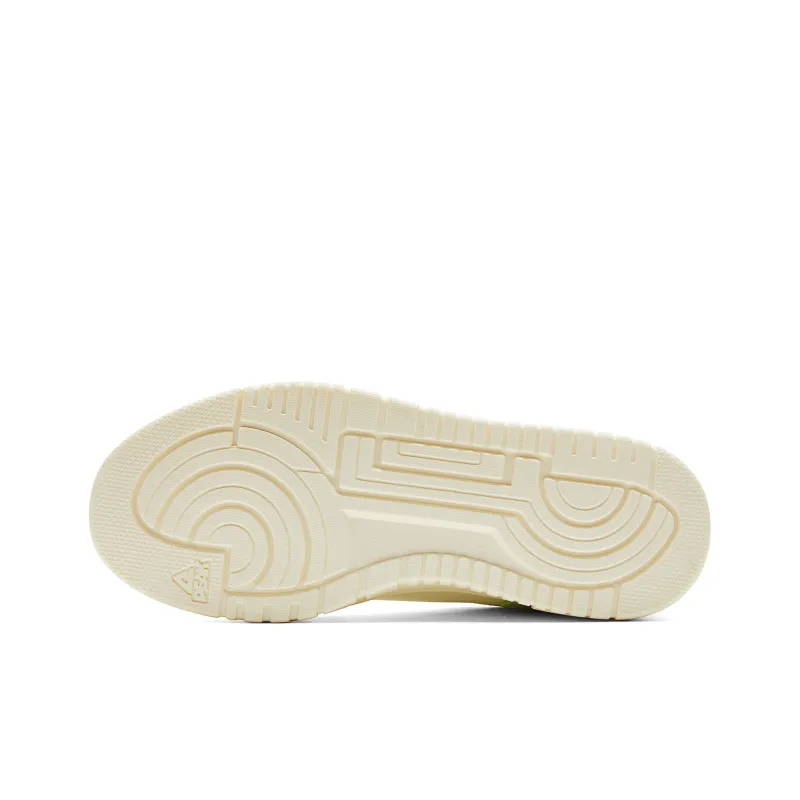 PEAK Anti-Slip And Wear-Resistant Breathable Low-Top Skateboard Shoes Women's White Green-5