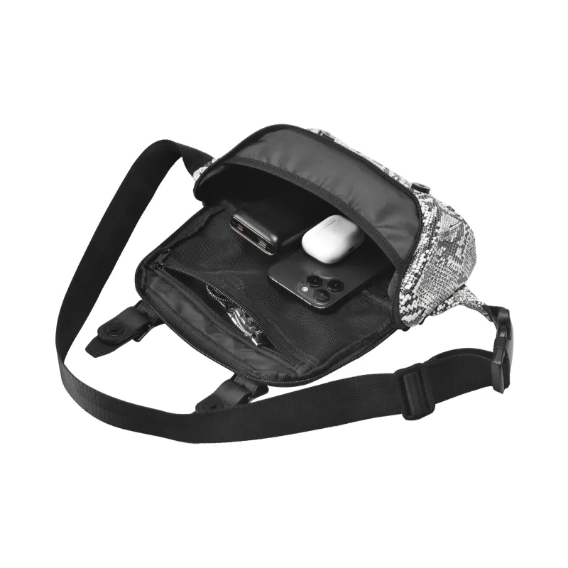 GLORY&CO PVC Crossbody Bag Regular Men's Gray White-4