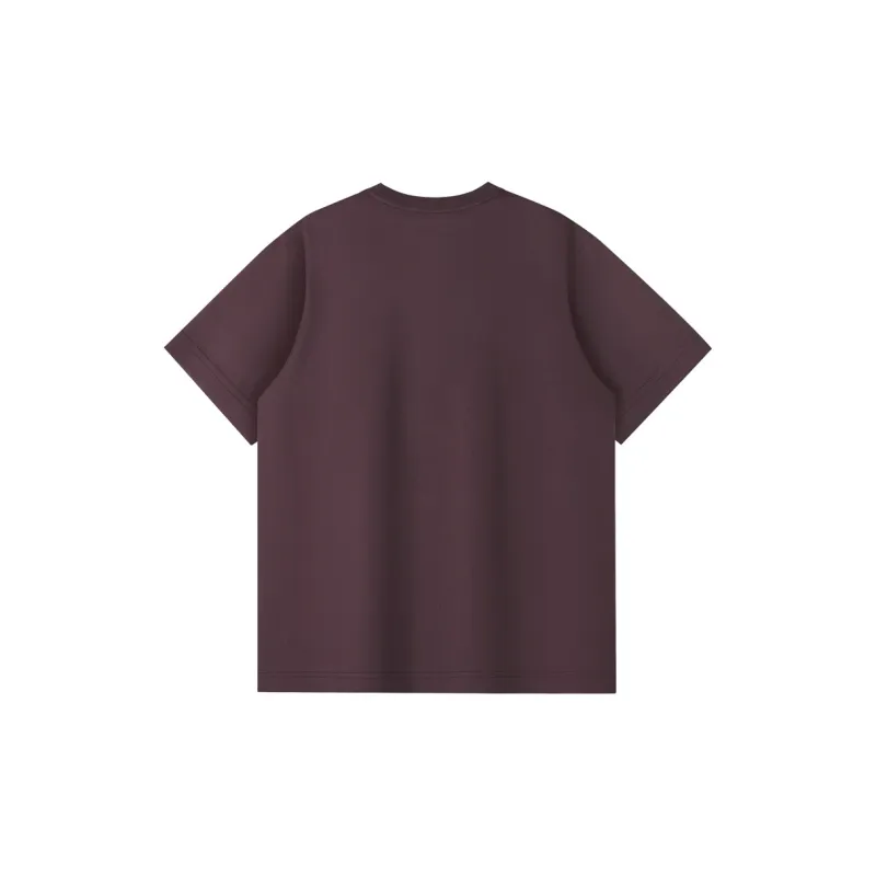 FAIRWHALE T Shirt Men's Dark Reddish Purple-1