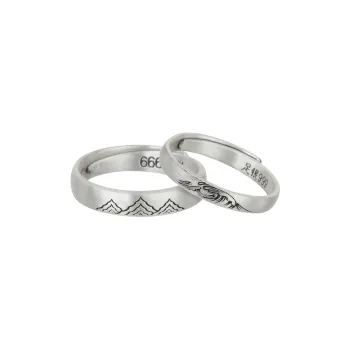 CHIC ZONE 999 Fine Silver Rings Women's