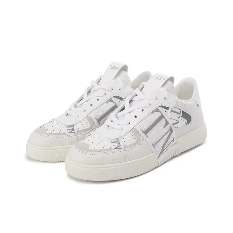 Valentino VL7N Low Top Casual Shoes Men's White Platform-2
