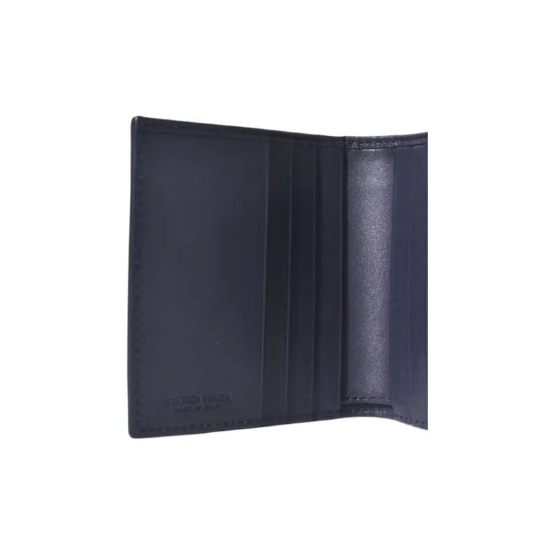 Bottega Veneta Intrecciato Calfskin Wallet Men's Marine Blue-4