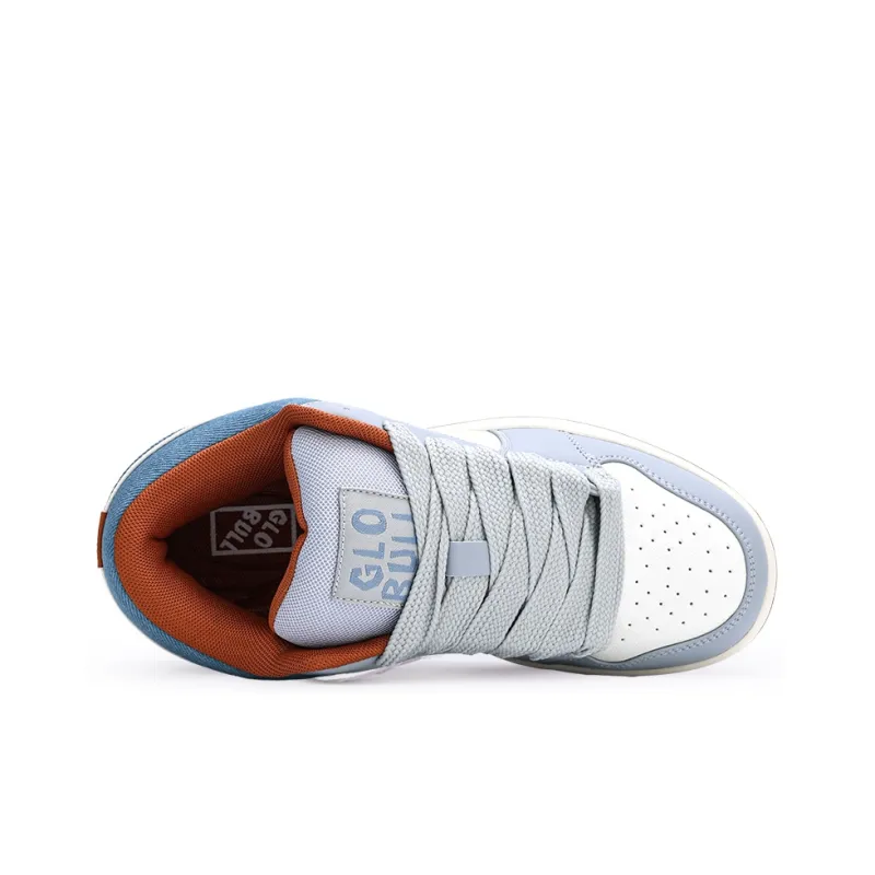 GLO BULL Skateboard Shoes Unisex Low Top Blue White-3