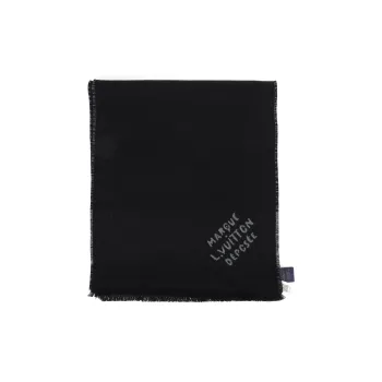 LOUIS VUITTON Knit Scarves Men's Black