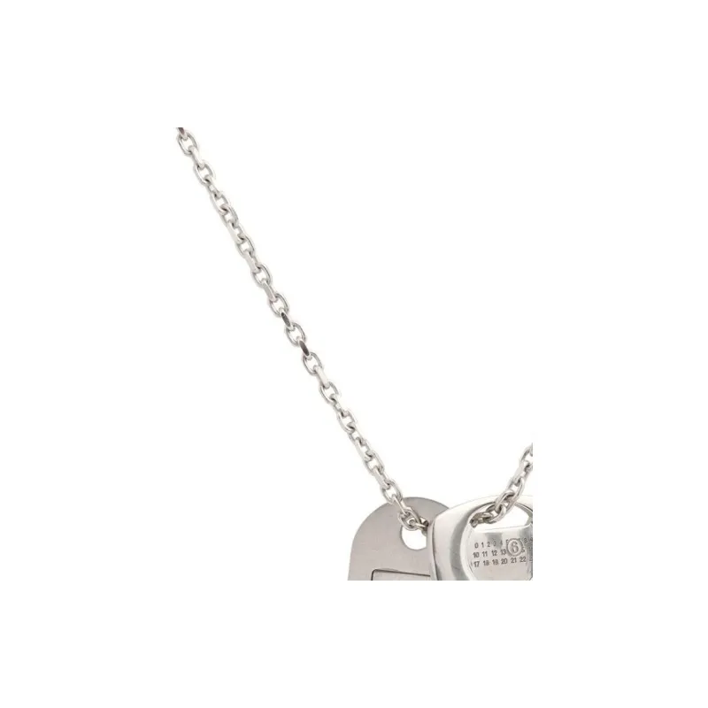 MM6 Maison Margiela Brass Necklaces Men's Silver-2