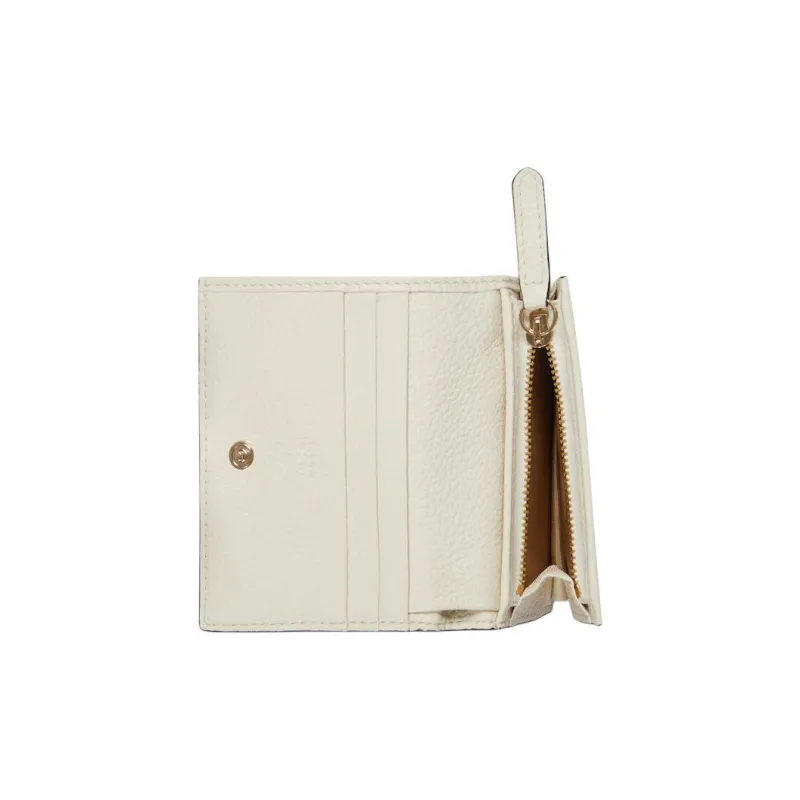 GUCCI GG Emblem Grain Leather Wallet Mini Women's Ivory-5