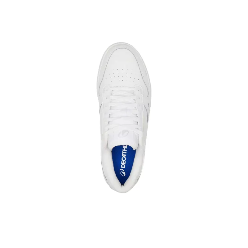 DECATHLON Anti Slip Wear Resistant Low Top Skateboard Shoes Men's White-2