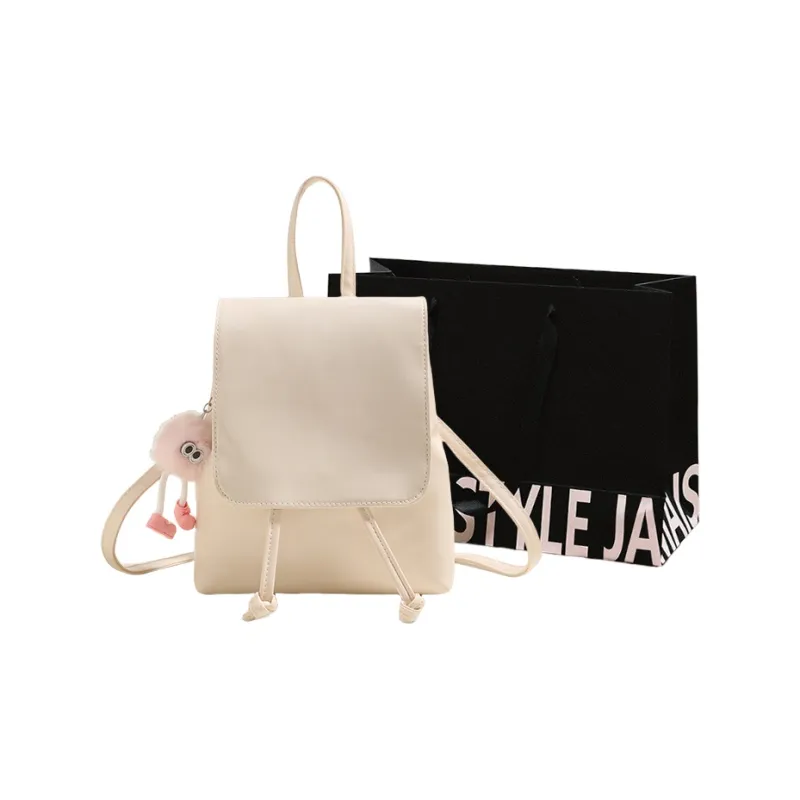 Cwatcun PU Backpack Regular Women's Brown/Silver/Black/White/Pink-12