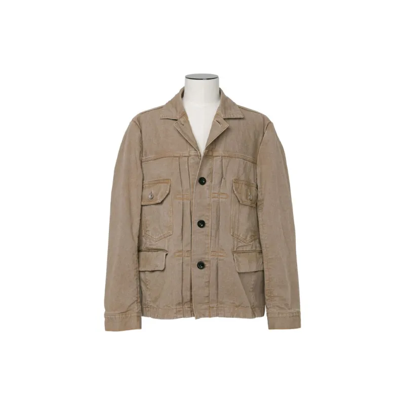 Sacai Single Breasted Denim Jacket-1