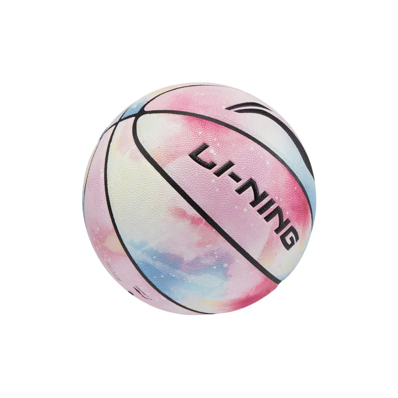 LiNing Badfive B8000 PU Basketball Pink/Black/Blue Size 7 Training Unisex-1