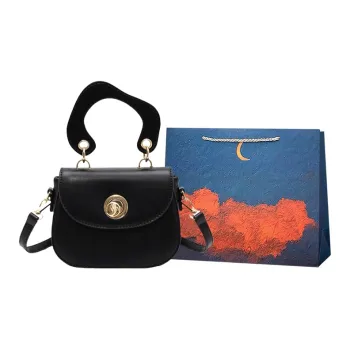 Elsvet PU Crossbody, One Shoulder, Portable Regular Women's Khaki/Coffee/Black/Orange