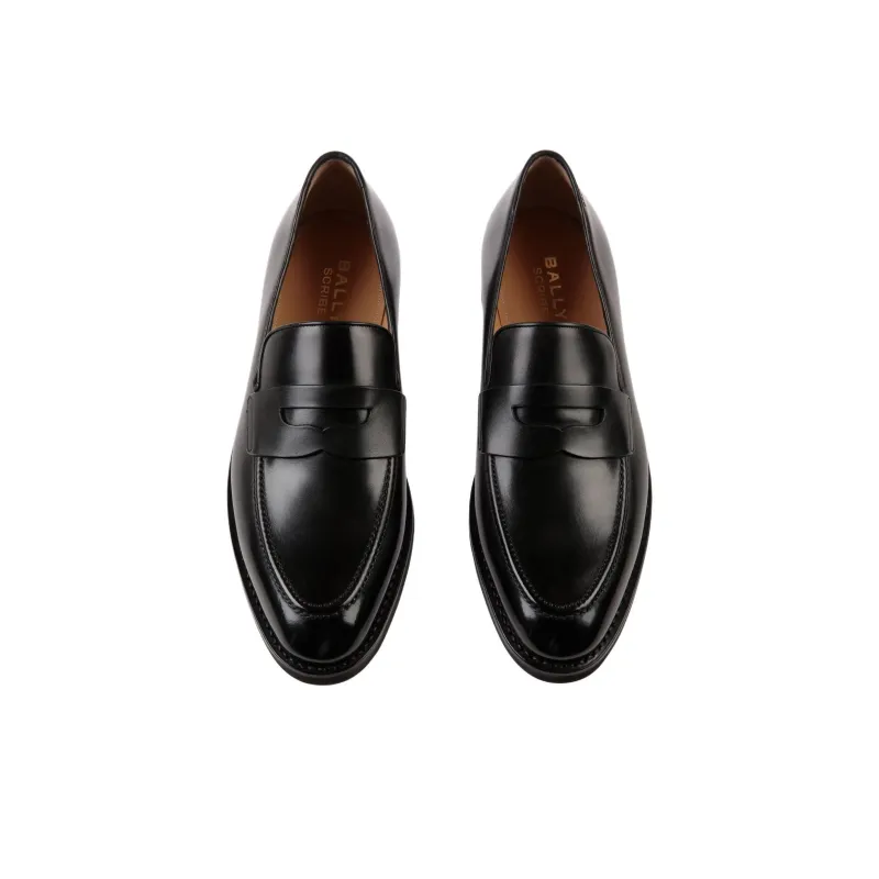BALLY Scribe Un Penny Loafers Men's Black-4