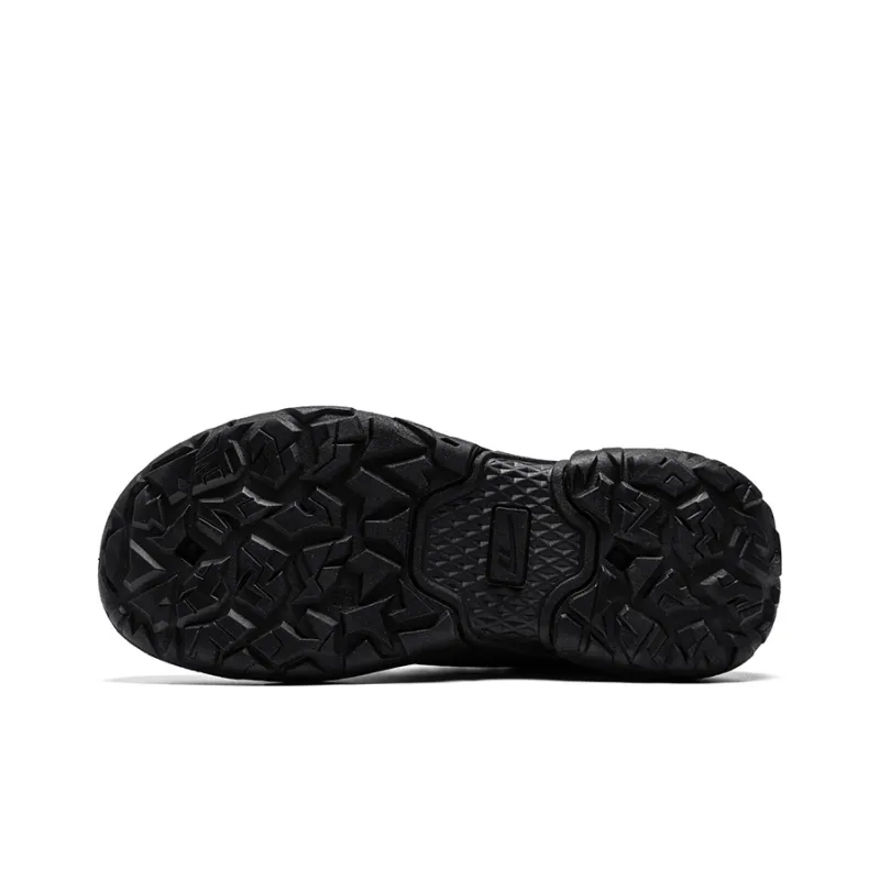 Warrior Hiking Shoes Coverage Wear Resistant Lightweight Slip Resistant Low Top Chunky Sneakers Men's Black-2