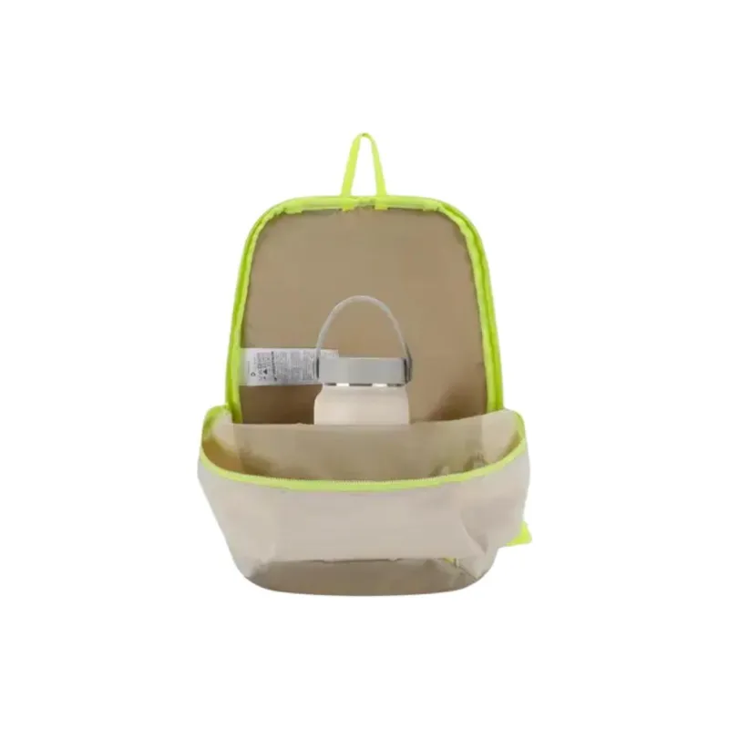 DECATHLON Polyester Backpack Regular Unisex Light Beige Yellow-3