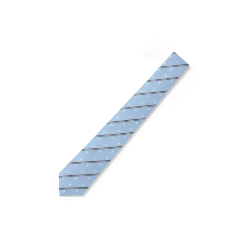 LOUIS VUITTON Silk Ties Unisex Blue-1