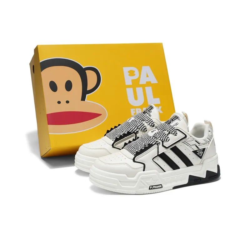 PAUL FRANK Slip-Resistant Water-Resistant Height Increasing Low-Top Skateboard Shoes Men's-7