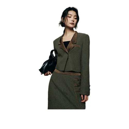 SHUXI Business Suit Women's Rustic Green