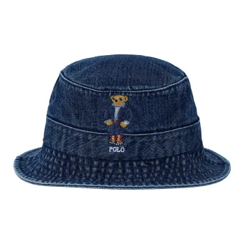 Polo Ralph Lauren Cotton Bucket Hats Unisex Blue