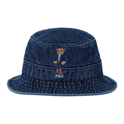 Polo Ralph Lauren Cotton Bucket Hats Unisex Blue