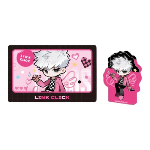 X11 SPACE Link Click Powder Ink Party Collection Q Version Mini Prism Card Set Acrylic Stands