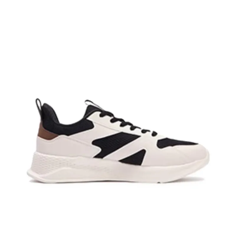 361° Slip Resistant And Breathable Low Top Casual Shoes Men's Black White-2