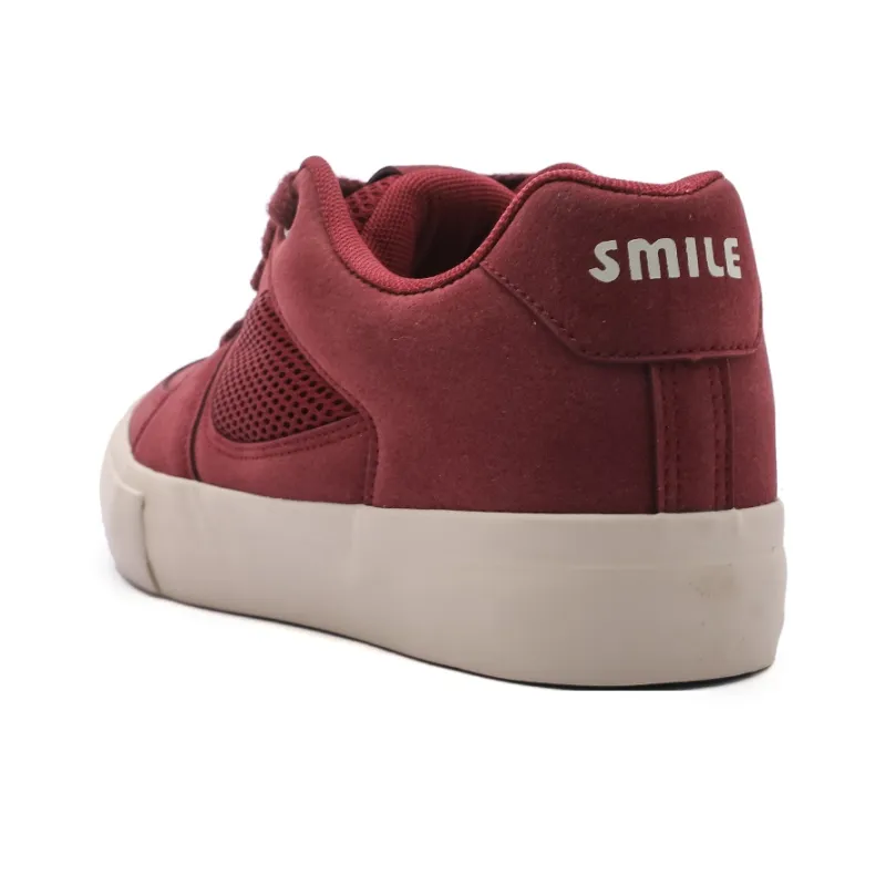 Mengsai Low Top Skateboard Shoes Men's Angora Red-3