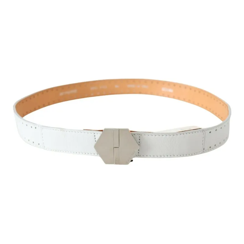 GIANFRANCO FERRE Metal Leather Leather Belts Women's White --0
