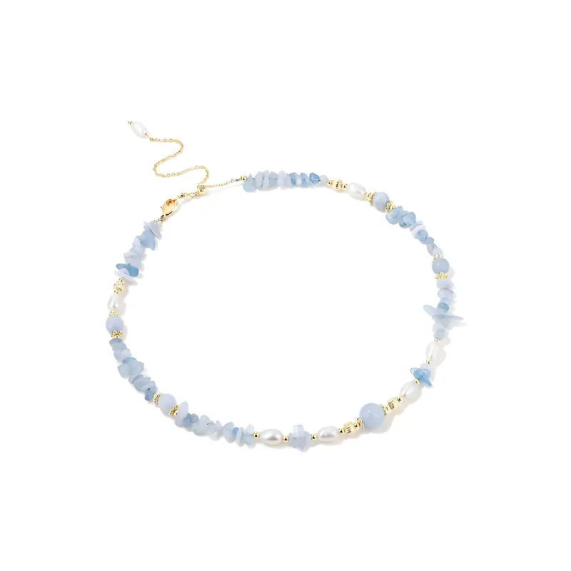 CLARKIA FLOWER Chalcedony Necklaces Women's-0