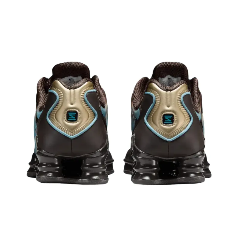 Nike Shox Tl Velvet Brown Denim Turquoise Women's-4