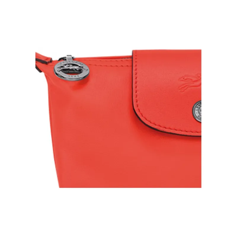 LONGCHAMP Le Pliage Xtra Cow Leather Makeup Bags Clutches Women's Orange-2