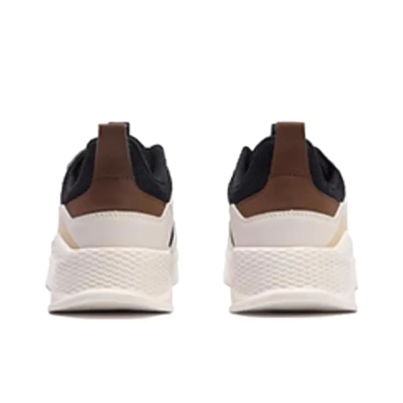 361° Slip Resistant And Breathable Low Top Casual Shoes Men's Black White-3