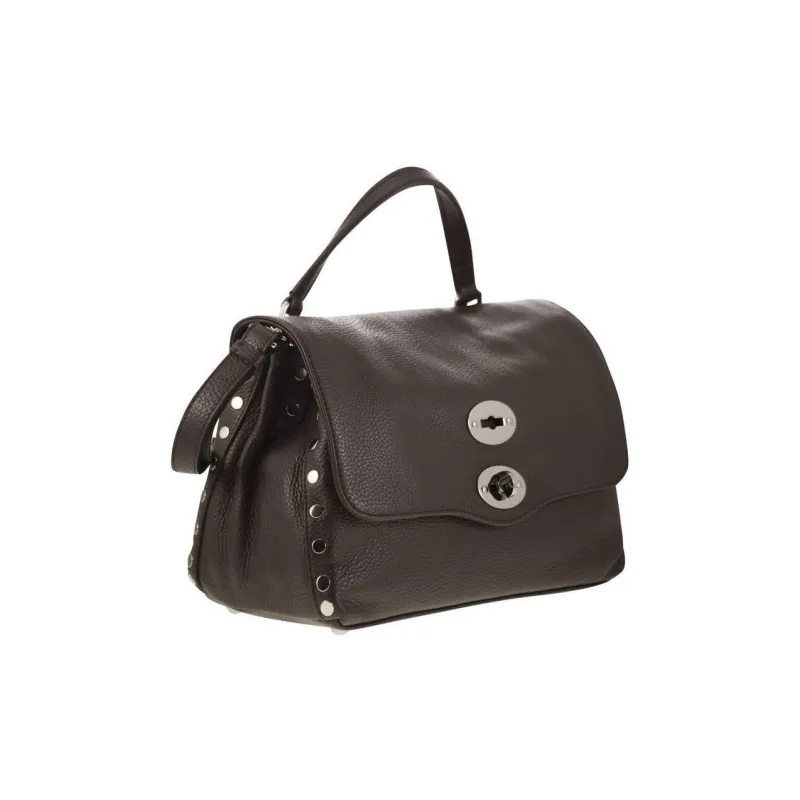 Zanellato Postina Calfskin Shoulder Bag, Crossbody Bag, Handbag Trumpets Women's Brown-1