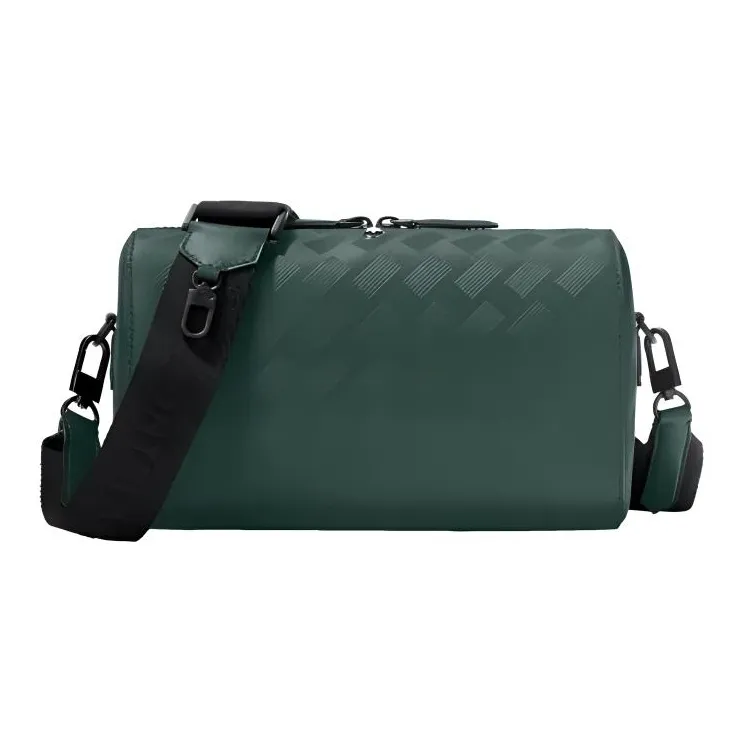 MONTBLANC Leather Mailbox Bag Clutch Toiletry Bag Shoulder Bag Crossbody Bag Men's British Green-3