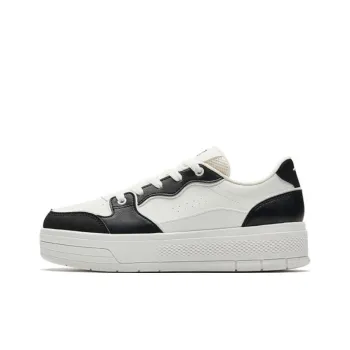 Anta Anti Slip And Wear Resistant Lightweight Low Top Skateboard Shoes Women's White Black