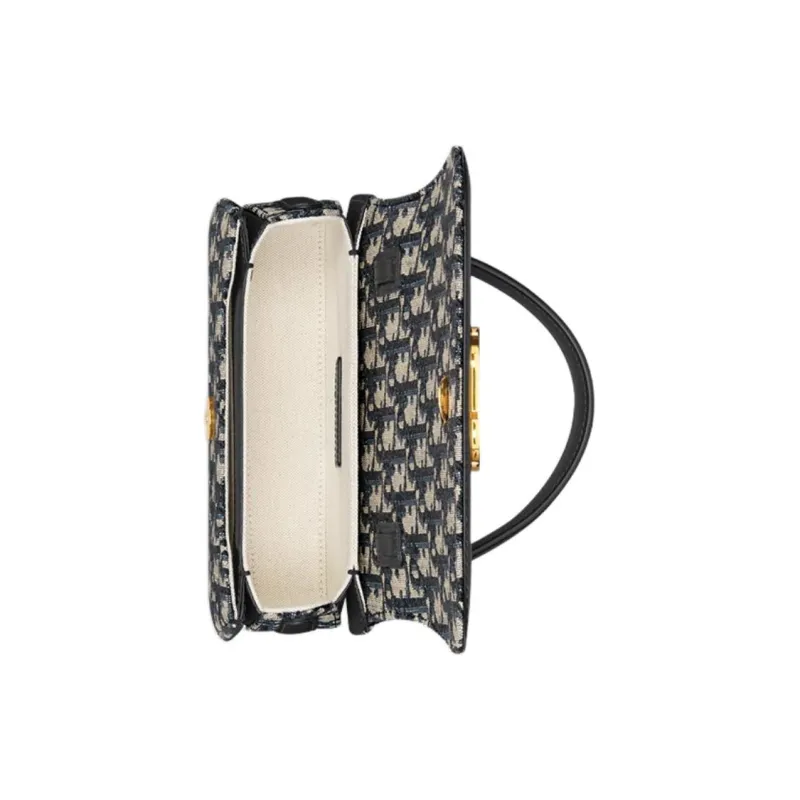 DIOR 30 Montaigne Leather Small Handbag Women's Black-3