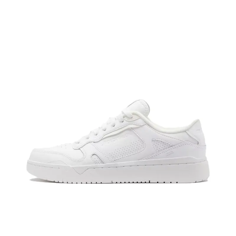 DECATHLON Anti Slip Wear Resistant Low Top Skateboard Shoes Men's White-0