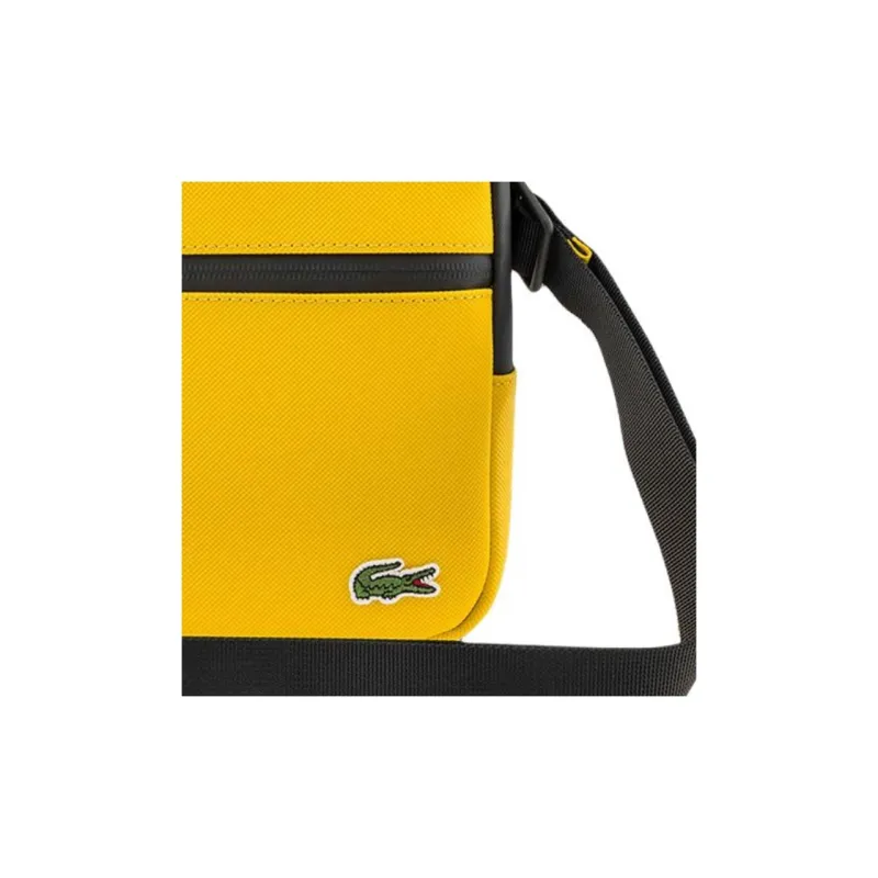LACOSTE PVC Shoulder Bag Crossbody Bag Men's Yellow-2