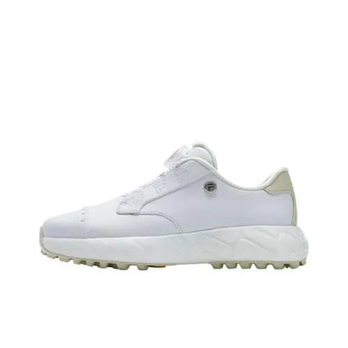 FILA Anti Slip Wear Resistant Low Top Golf Shoes Women's White