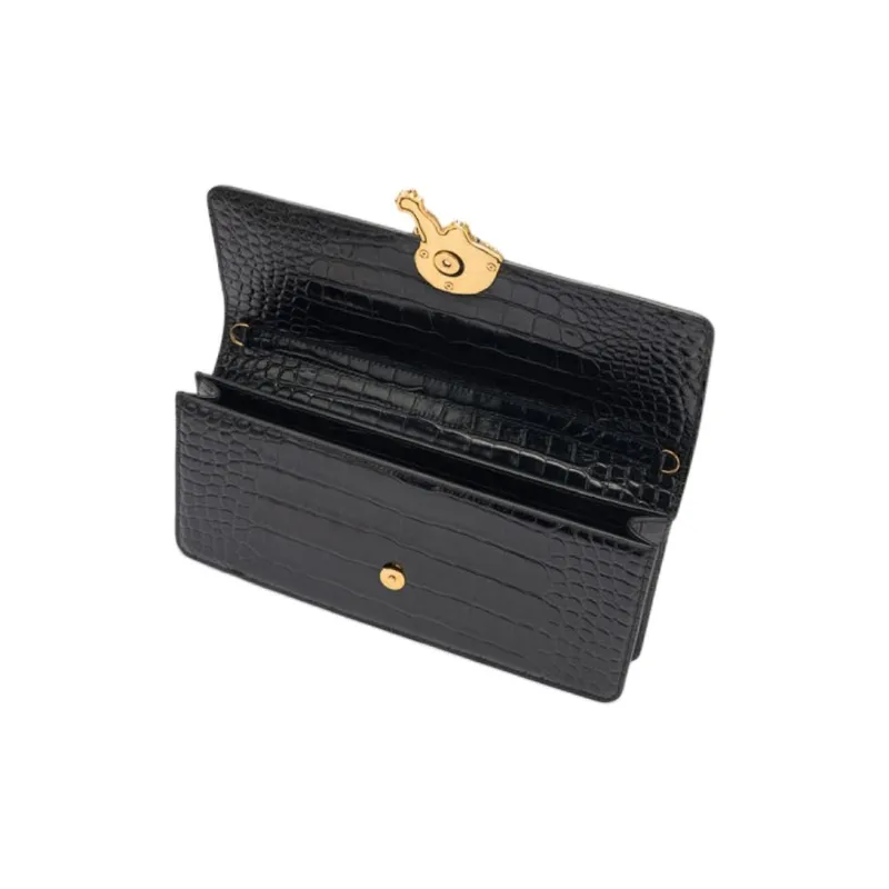 Roberto Cavalli Leather Clutch Women's Black-3