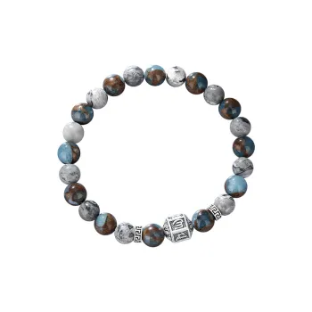 Regalrose Map Stone Bracelets Unisex