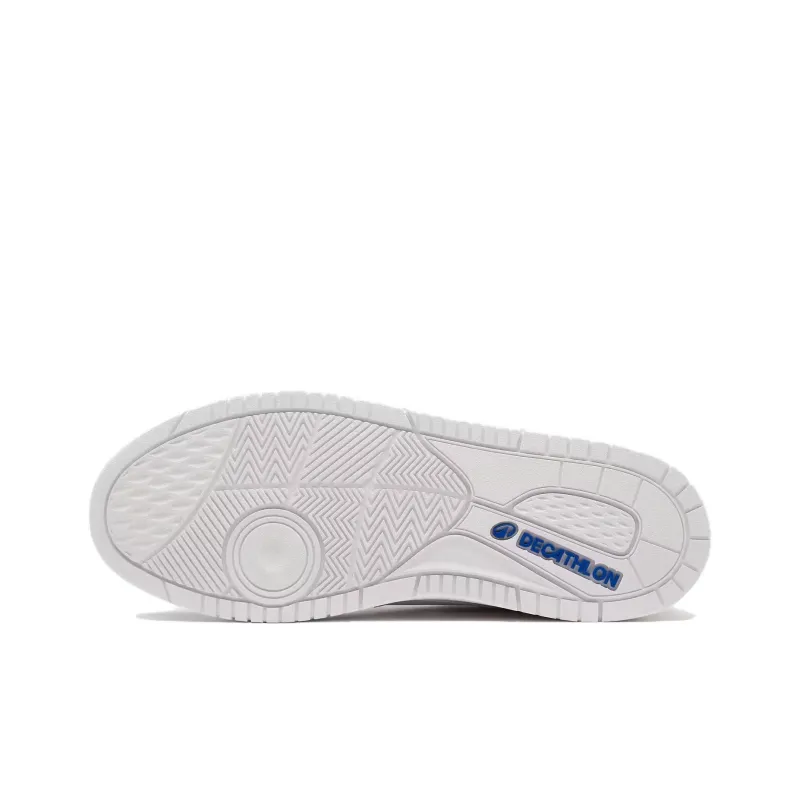 DECATHLON Anti Slip Wear Resistant Low Top Skateboard Shoes Men's White-3