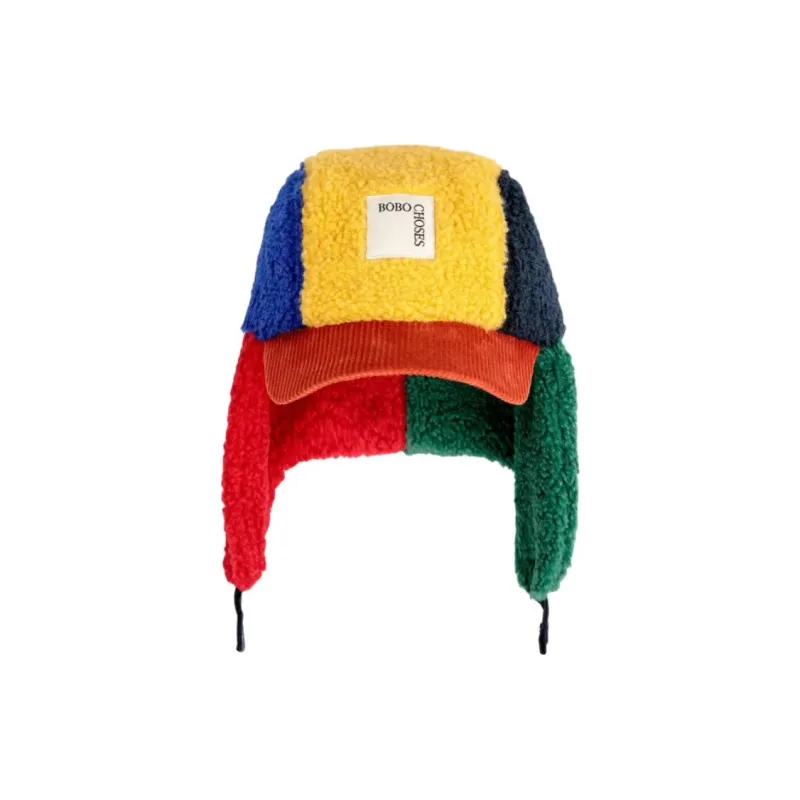 BOBO CHOSES Sheepskin Trapper Hats Kids' Multicolor-0