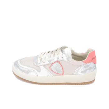PHILIPPE MODEL Low Top Skateboard Shoes Women's Beige Silver