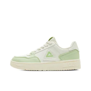 PEAK Anti Slip And Wear Resistant Breathable Low Top Skateboard Shoes Women's White Green