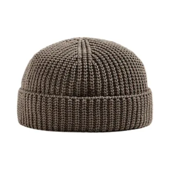 ZARA Polyester Beanies Men's Camel