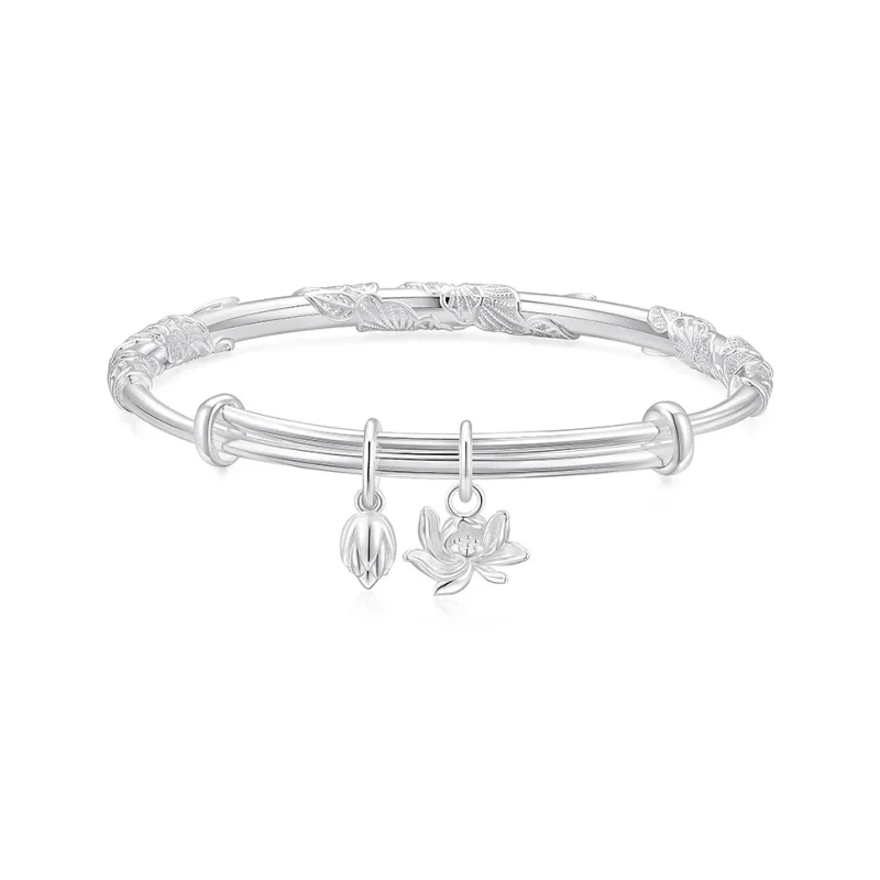 KADER 999 Fine Silver Bangles Women's Silver-1