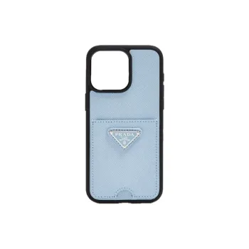 PRADA Leather Material Logo Design Phone Cases Compatibility With IPhone 15 Pro Max Original Design