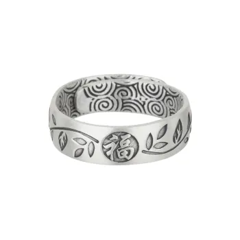 CHIC ZONE 999 Fine Silver Rings Women's